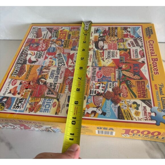 White Mountain 1000-Piece Jigsaw Puzzle Vintage Cereal Boxes Collage Puzzles - Picture 5 of 6